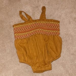 Old Navy Sleeveless Smocked Bodice Romper for Baby